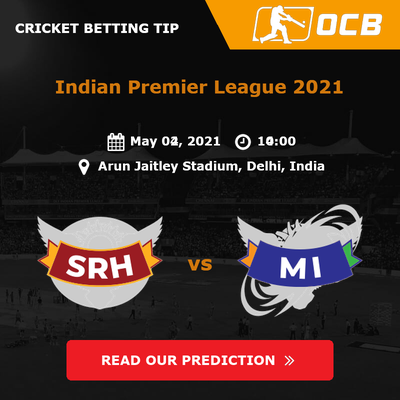 SRH vs MI Match Prediction - May 04, 2021