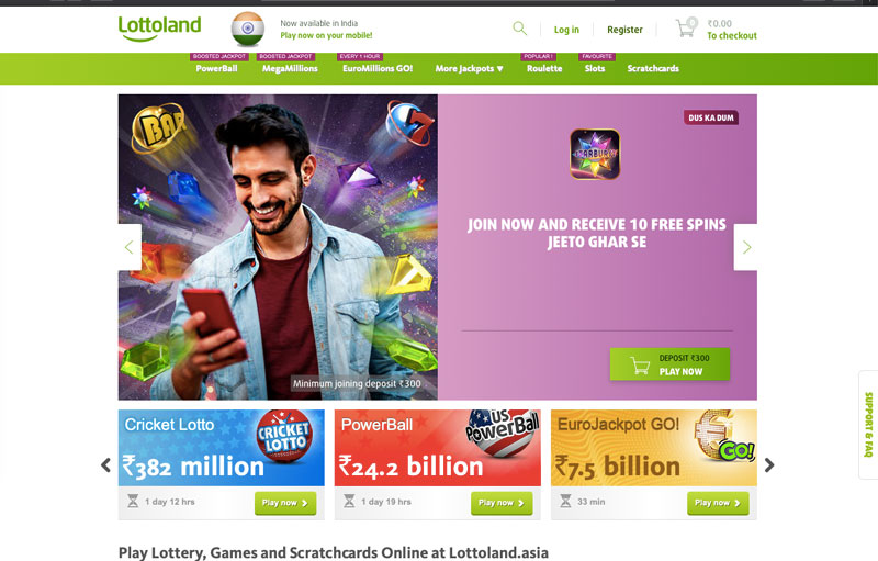 Lottoland Homepage
