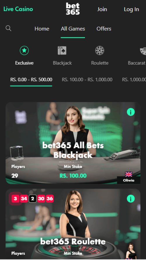 Bet365 Casino Games