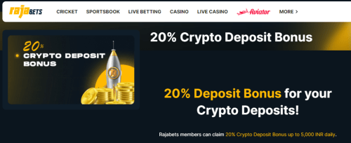 Rajabets Crypto Casino Bonus